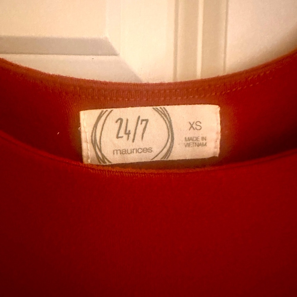 Maurices Burnt Orange Wrap Dress